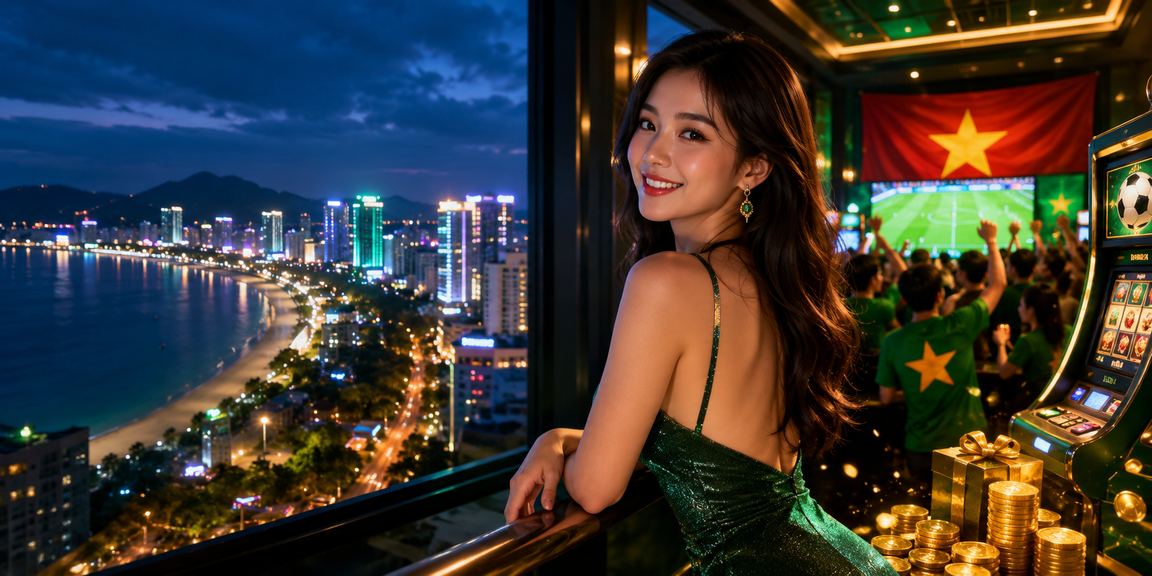 Người dùng Quy Nhơn trải nghiệm game và cá cược trên điện thoại di động tại bãi biển